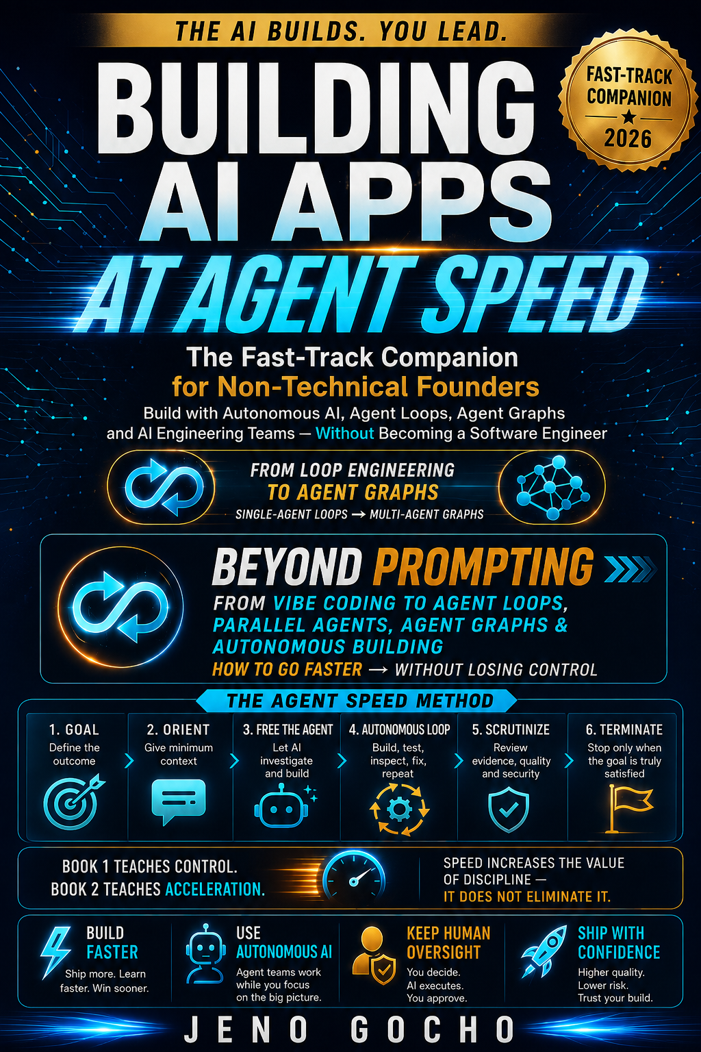 Building AI Apps at Agent Speed by Jeno Gocho — genuine book cover